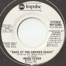 画像をギャラリービューアに読み込む, Brass Fever - Lady Marmalade / Back At The Chicken Shack (7 inch Record / Used)