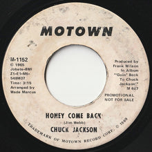 画像をギャラリービューアに読み込む, Chuck Jackson - Honey Come Back / Honey Come Back (7 inch Record / Used)