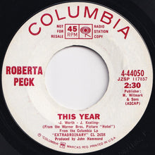 Load image into Gallery viewer, Roberta Peck - This Year / Si, Si Senor (7 inch Record / Used)