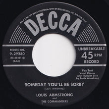 画像をギャラリービューアに読み込む, Louis Armstrong - Muskrat Ramble / Someday You'll Be Sorry (7 inch Record / Used)