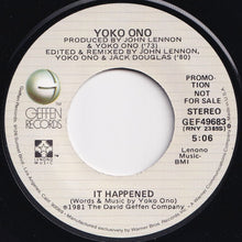 Load image into Gallery viewer, Yoko Ono - Walking On Thin Ice / It Happened (7 inch Record / Used)