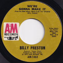 Load image into Gallery viewer, Billy Preston - Space Race / We're Gonna Make It (7 inch Record / Used)