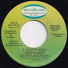 画像をギャラリービューアに読み込む, Dionne Warwick - Only Love Can Break A Heart / If I Ruled The World (7 inch Record / Used)