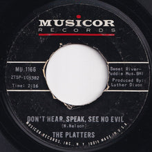 画像をギャラリービューアに読み込む, Platters - I Love You 1000 Times / Don't Hear, Speak, See No Evil (7 inch Record / Used)