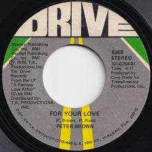 画像をギャラリービューアに読み込む, Peter Brown - Dance With Me / For Your Love (7 inch Record / Used)