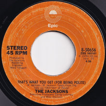 Load image into Gallery viewer, Jacksons - Shake Your Body (Down To The Ground) / That's What You Get (For Being Polite) (7 inch Record / Used)