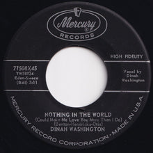 画像をギャラリービューアに読み込む, Dinah Washington - Unforgettable / Nothing In The World (Could Make Me Love You More Than I Do) (7 inch Record / Used)