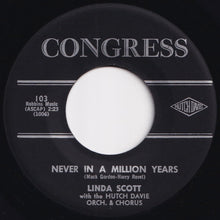 Load image into Gallery viewer, Linda Scott - Never In A Million Years / Through The Summer (7 inch Record / Used)