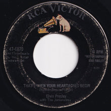 Load image into Gallery viewer, Elvis Presley - All Shook Up / That's When Your Heartaches Begin (7 inch Record / Used)