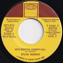 Load image into Gallery viewer, Stevie Wonder - Sir Duke / He's Misstra Know-It-All (7 inch Record / Used)