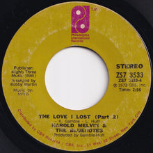 画像をギャラリービューアに読み込む, Harold Melvin & The Bluenotes - The Love I Lost (Part 1) / (Part 2) (7 inch Record / Used)