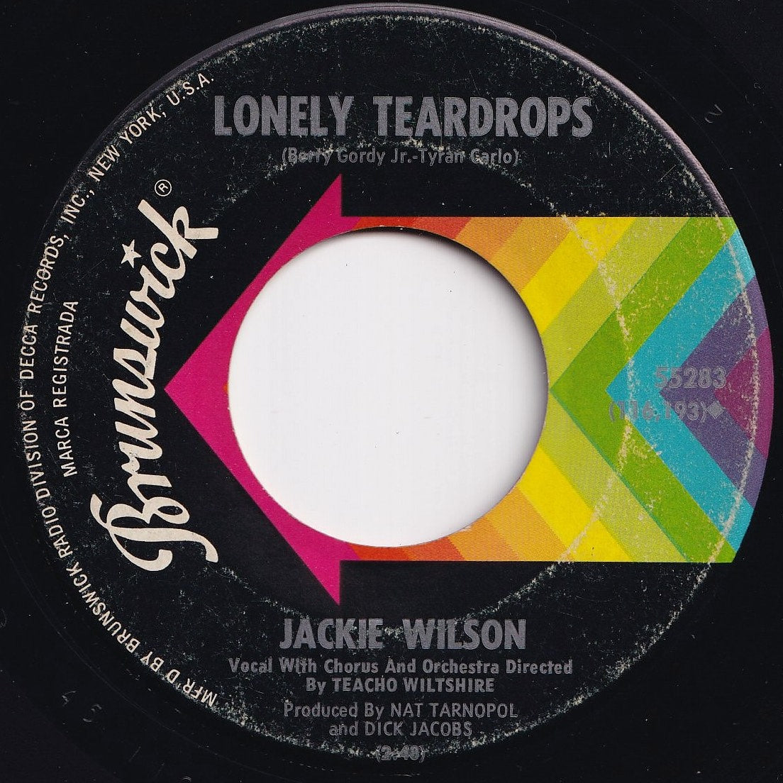 Jackie Wilson - I Believe I'll Love On / Lonely Teardrops (7 inch