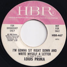 Load image into Gallery viewer, Louis Prima - I'm Gonna Sit Right Down And Write Myself A Letter / Civilization (7 inch Record / Used)