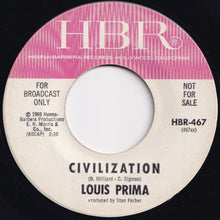 Load image into Gallery viewer, Louis Prima - I'm Gonna Sit Right Down And Write Myself A Letter / Civilization (7 inch Record / Used)