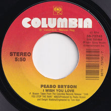 Load image into Gallery viewer, Peabo Bryson - Can You Stop The Rain / I Wish You Love (7 inch Record / Used)
