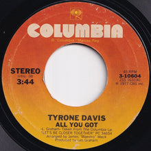 画像をギャラリービューアに読み込む, Tyrone Davis - All You Got / I Got Carried Away (7 inch Record / Used)