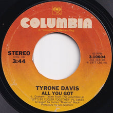 Load image into Gallery viewer, Tyrone Davis - All You Got / I Got Carried Away (7 inch Record / Used)
