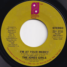 Load image into Gallery viewer, Jones Girls - I'm At Your Mercy / Life Goes On (7 inch Record / Used)