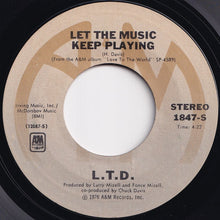 画像をギャラリービューアに読み込む, L.T.D. - Love Ballad / Let The Music Keep Playing (7 inch Record / Used)