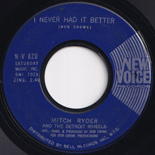 画像をギャラリービューアに読み込む, Mitch Ryder And The Detroit Wheels - Sock It To Me - Baby! / I Never Had It Better (7 inch Record / Used)