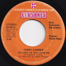 画像をギャラリービューアに読み込む, James Darren - Mammy Blue / As Long As You Love Me (7 inch Record / Used)