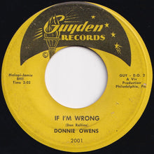 画像をギャラリービューアに読み込む, Donnie Owens - Need You / If I'm Wrong (7 inch Record / Used)