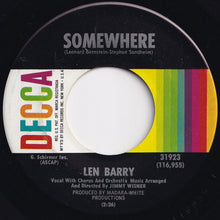 画像をギャラリービューアに読み込む, Len Barry - Somewhere / It's A Cryin' Shame (7 inch Record / Used)
