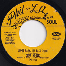 Load image into Gallery viewer, Cliff Nobles & Co. - Horse Fever / Judge Baby, I'm Back (7 inch Record / Used)