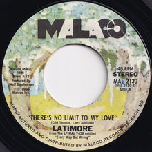 Load image into Gallery viewer, Latimore - Sunshine Lady / There's No Limit To My Love (7 inch Record / Used)