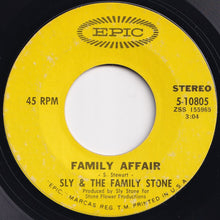 画像をギャラリービューアに読み込む, Sly & The Family Stone - Family Affair / Luv N' Haight (7 inch Record / Used)