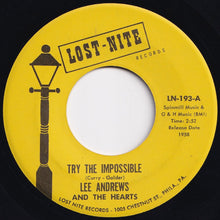画像をギャラリービューアに読み込む, Lee Andrews And The Hearts - Try The Impossible / Nobody's Home (7 inch Record / Used)