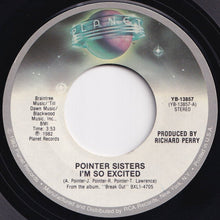 Load image into Gallery viewer, Pointer Sisters - I'm So Excited / Dance Electric (7 inch Record / Used)
