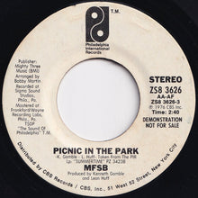 画像をギャラリービューアに読み込む, MFSB - Picnic In The Park (Mono) / (Stereo) (7 inch Record / Used)