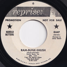 画像をギャラリービューアに読み込む, Harold Betters - Ram-Bunk-Shush / Margie (Part 1); (Part 2) (7 inch Record / Used)