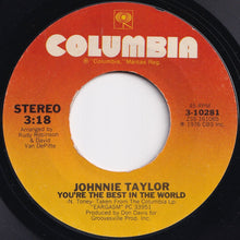 画像をギャラリービューアに読み込む, Johnnie Taylor - Disco Lady / You're The Best In The World (7 inch Record / Used)