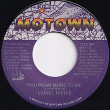 画像をギャラリービューアに読み込む, Lionel Richie - Hello / You Mean More To Me (7 inch Record / Used)