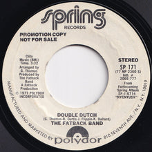 Load image into Gallery viewer, Fatback Band - Double Dutch / Double Dutch (7 inch Record / Used)
