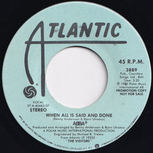 画像をギャラリービューアに読み込む, ABBA - When All Is Said And Done / When All Is Said And Done (7 inch Record / Used)
