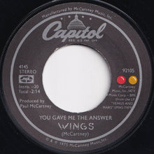 画像をギャラリービューアに読み込む, Wings - Letting Go / You Gave Me The Answer (7 inch Record / Used)