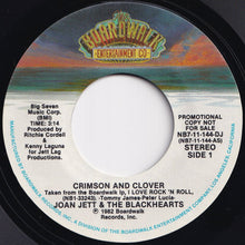 画像をギャラリービューアに読み込む, Joan Jett & The Blackhearts - Crimson And Clover (Stereo) / (Mono) (7 inch Record / Used)