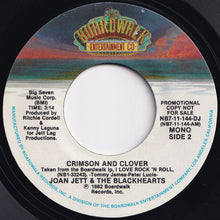 画像をギャラリービューアに読み込む, Joan Jett & The Blackhearts - Crimson And Clover (Stereo) / (Mono) (7 inch Record / Used)