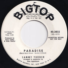 画像をギャラリービューアに読み込む, Sammy Turner - Paradise / I'd Be A Fool Again (7 inch Record / Used)