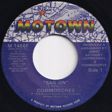 画像をギャラリービューアに読み込む, Commodores - Sail On / Thumpin' Music (7 inch Record / Used)