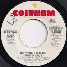 画像をギャラリービューアに読み込む, Johnnie Taylor - Disco Lady (Stereo) / (Mono) (7 inch Record / Used)