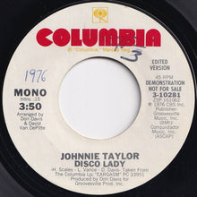 画像をギャラリービューアに読み込む, Johnnie Taylor - Disco Lady (Stereo) / (Mono) (7 inch Record / Used)