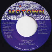 画像をギャラリービューアに読み込む, Lionel Richie - My Love / Round And Round (7 inch Record / Used)