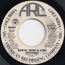 画像をギャラリービューアに読み込む, Earth, Wind & Fire - September (Stereo) / (Mono) (7 inch Record / Used)