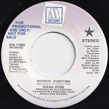 画像をギャラリービューアに読み込む, Diana Ross - Workin' Overtime / Workin' Overtime (7 inch Record / Used)