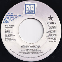 画像をギャラリービューアに読み込む, Diana Ross - Workin' Overtime / Workin' Overtime (7 inch Record / Used)