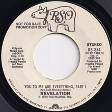 Load image into Gallery viewer, Revelation - You To Me Are Everything (Part 1) (Stereo) / (Mono)  (7 inch Record / Used)